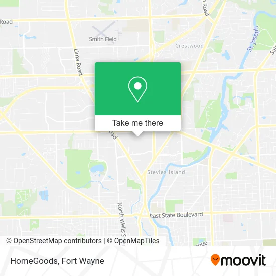 HomeGoods map