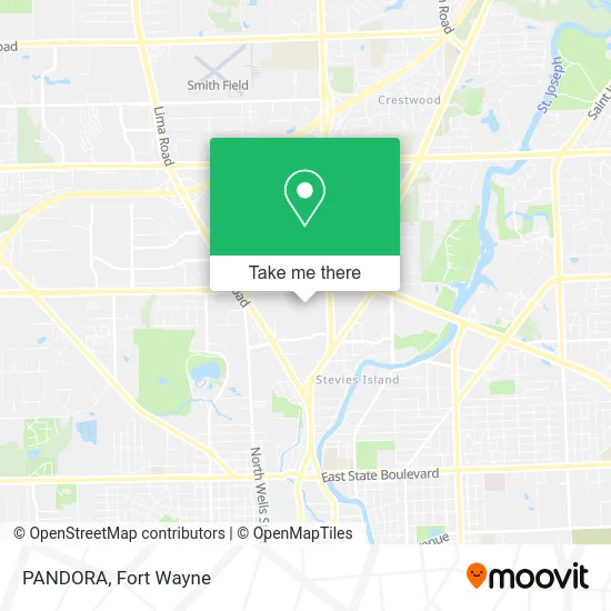 PANDORA map