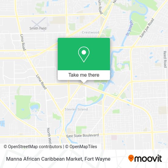 Manna African Caribbean Market map