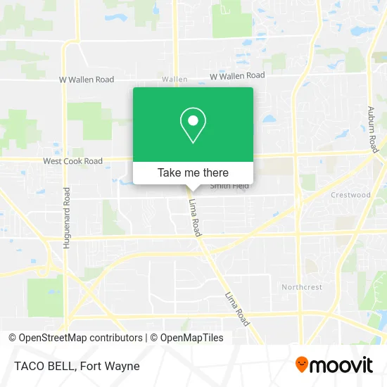 Mapa de TACO BELL