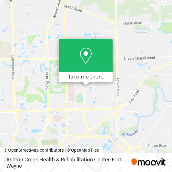 Ashton Creek Health & Rehabilitation Center map