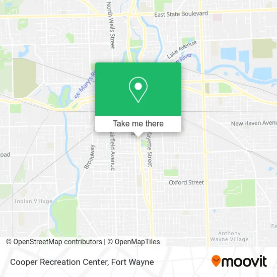 Cooper Recreation Center map