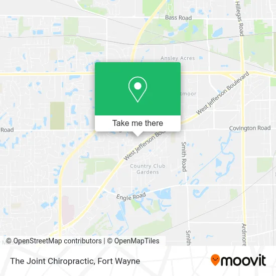 The Joint Chiropractic map