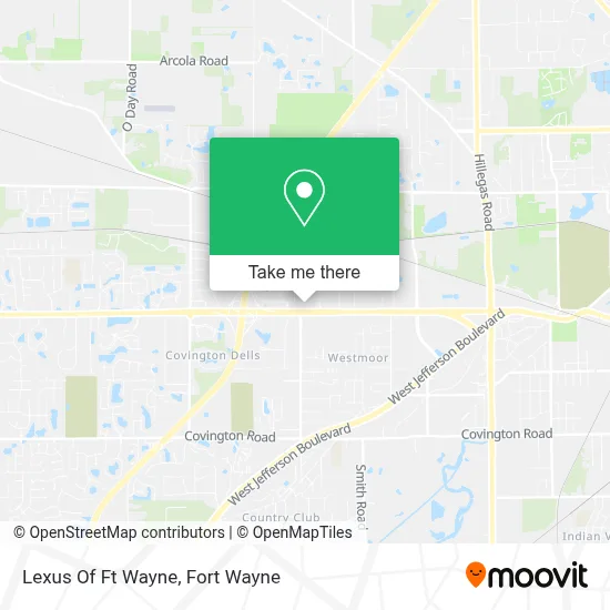 Lexus Of Ft Wayne map