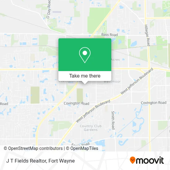J T Fields Realtor map