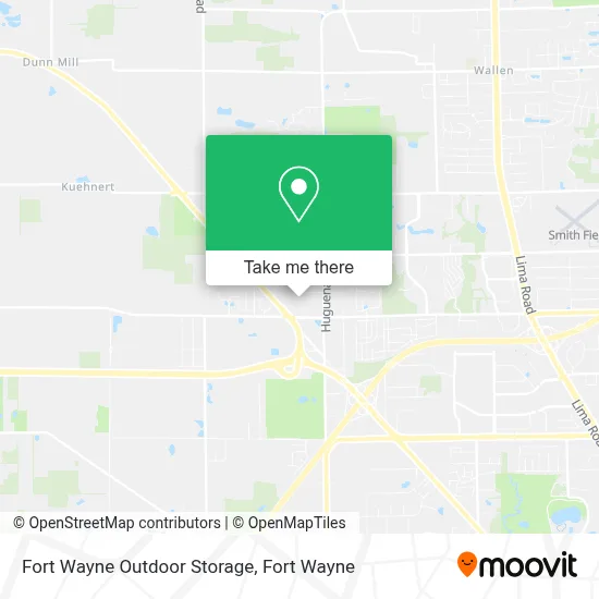 Fort Wayne Outdoor Storage map