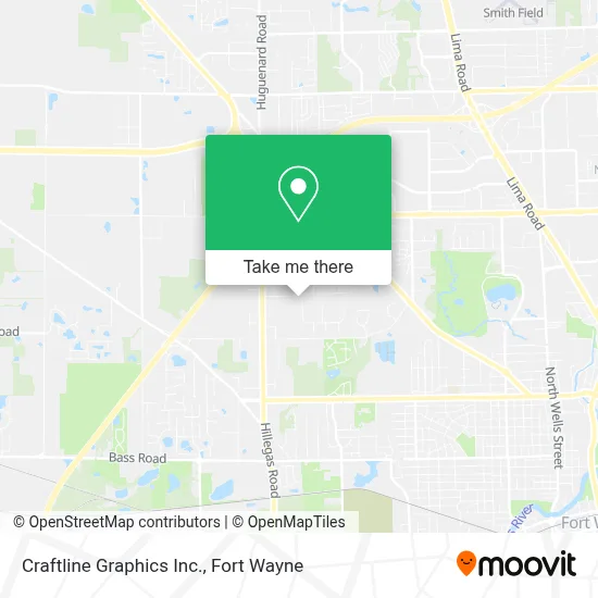 Craftline Graphics Inc. map