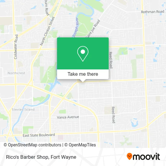 Rico's Barber Shop map