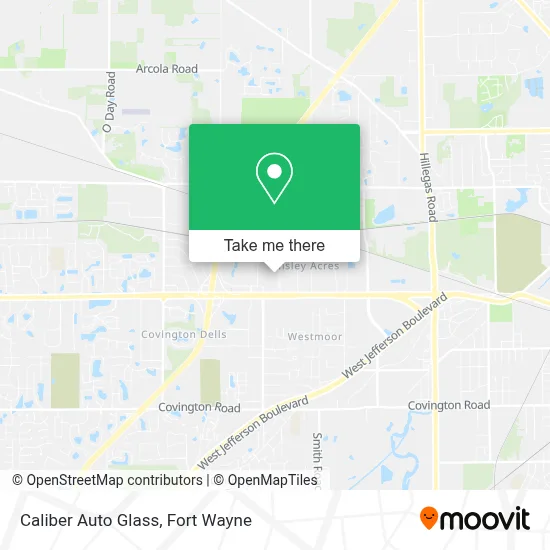 Caliber Auto Glass map