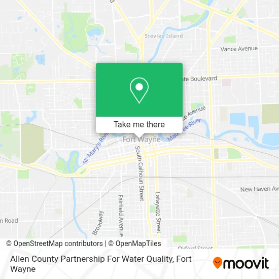 Allen County Partnership For Water Quality map