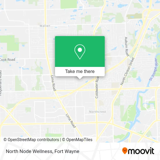 North Node Wellness map