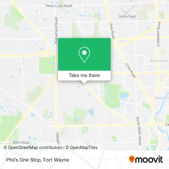 Phil's One Stop map