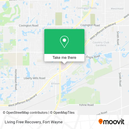 Living Free Recovery map
