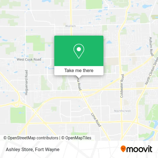 Ashley Store map