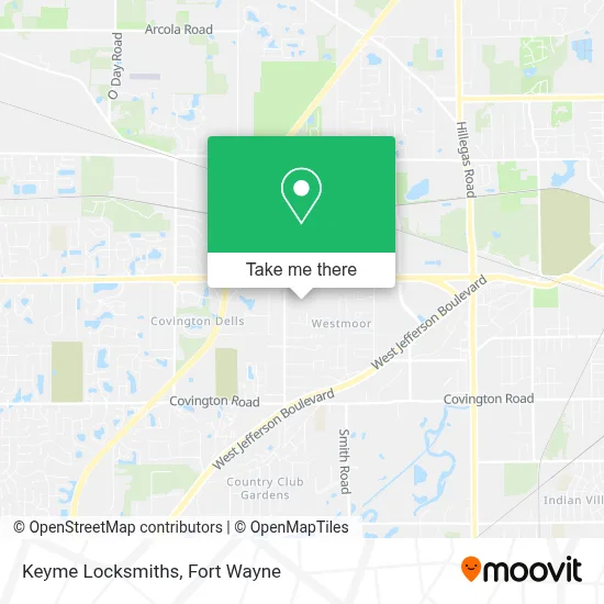 Keyme Locksmiths map