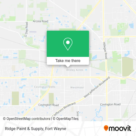 Ridge Paint & Supply map