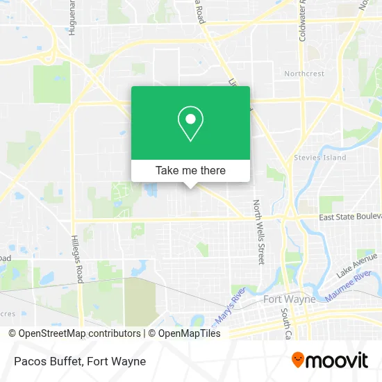 Pacos Buffet map