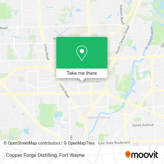 Copper Forge Distilling map