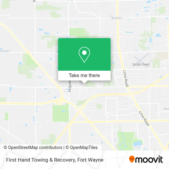 First Hand Towing & Recovery map