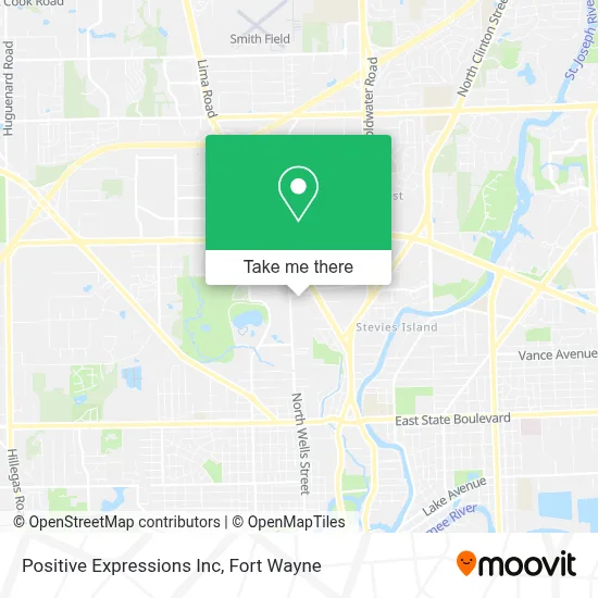 Positive Expressions Inc map