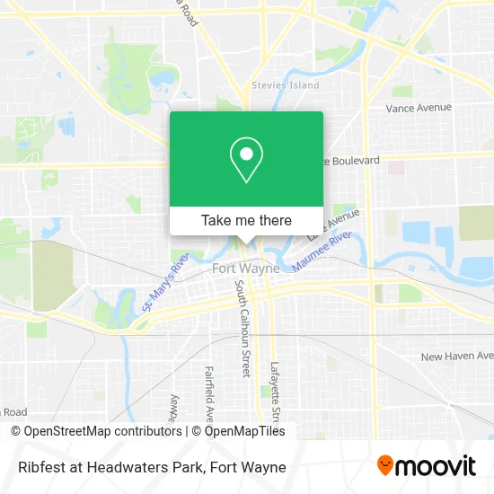 Ribfest at Headwaters Park map