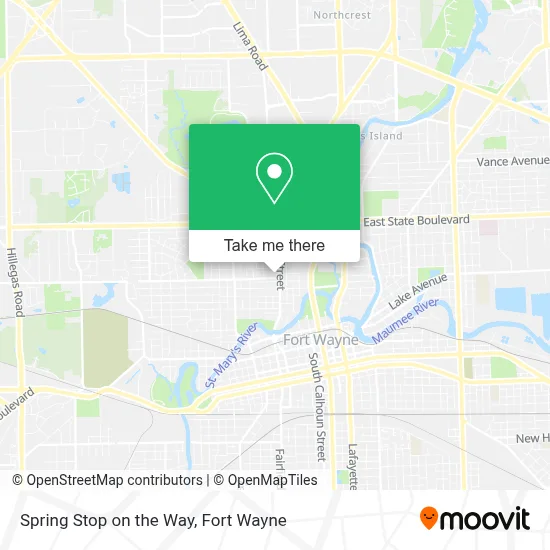 Spring Stop on the Way map