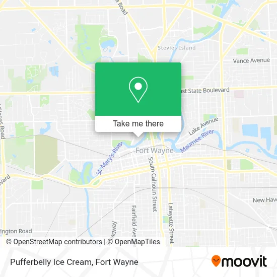 Pufferbelly Ice Cream map