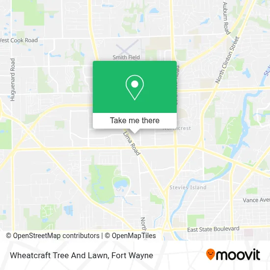 Wheatcraft Tree And Lawn map