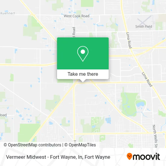 Vermeer Midwest - Fort Wayne, In map