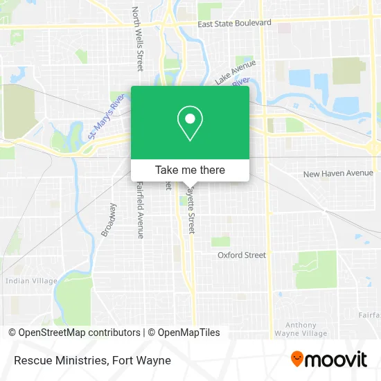 Mapa de Rescue Ministries