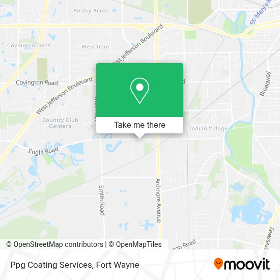Ppg Coating Services map