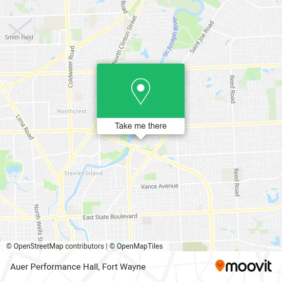 Auer Performance Hall map