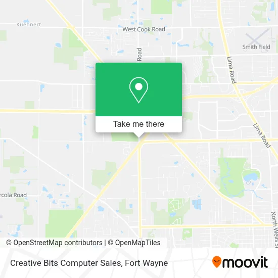 Creative Bits Computer Sales map