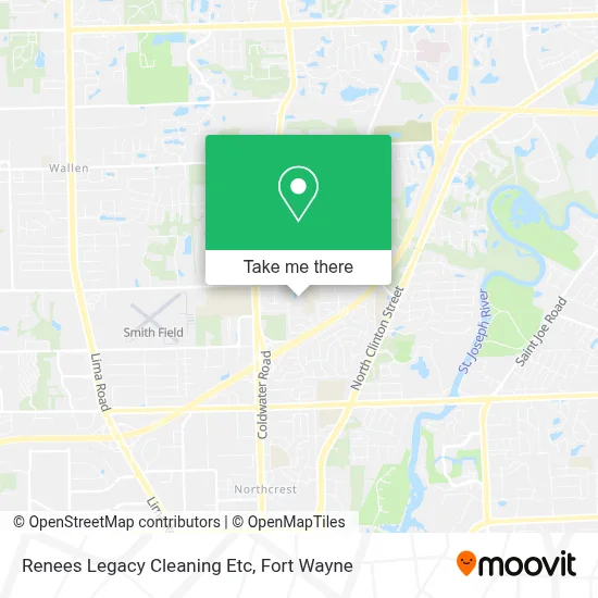 Renees Legacy Cleaning Etc map