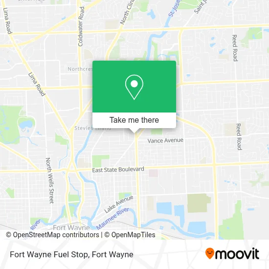 Fort Wayne Fuel Stop map