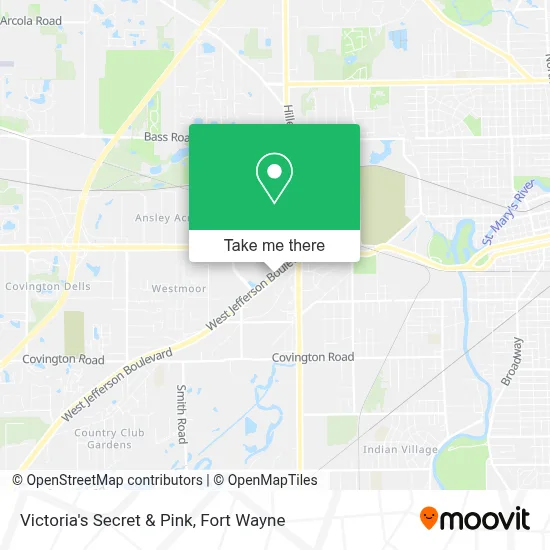 Victoria's Secret & Pink map