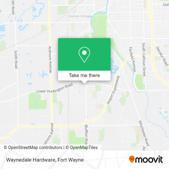 Waynedale Hardware map