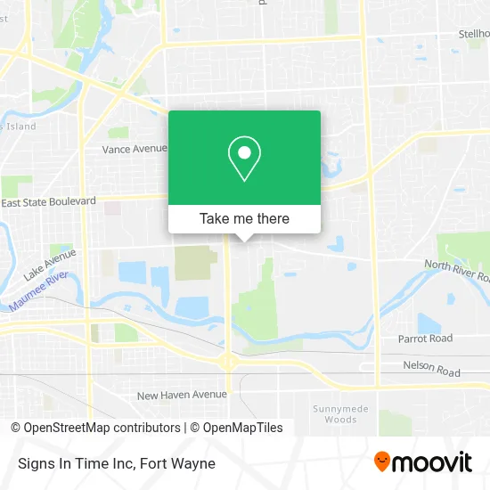 Signs In Time Inc map