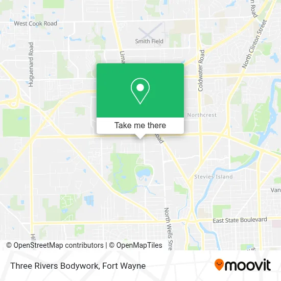 Three Rivers Bodywork map
