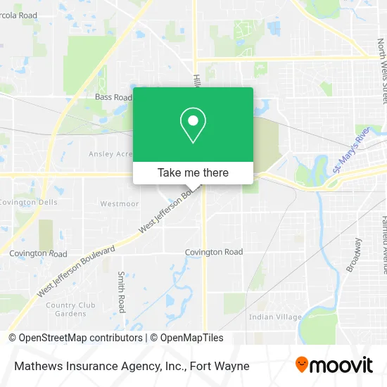 Mathews Insurance Agency, Inc. map
