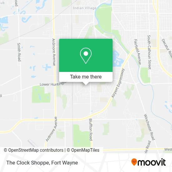 The Clock Shoppe map