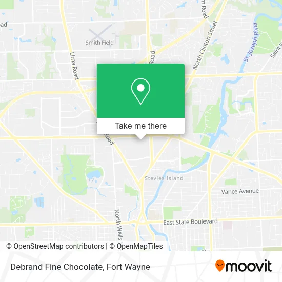 Debrand Fine Chocolate map