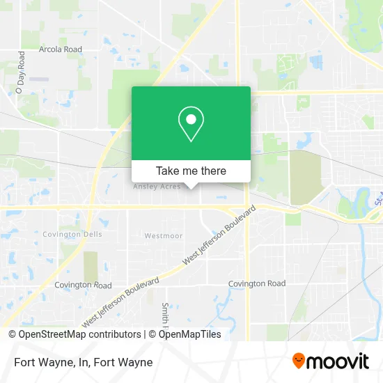 Fort Wayne, In map