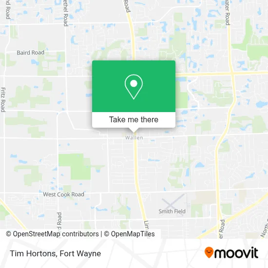 Tim Hortons map