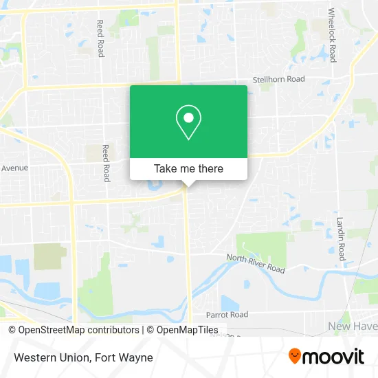 Western Union map