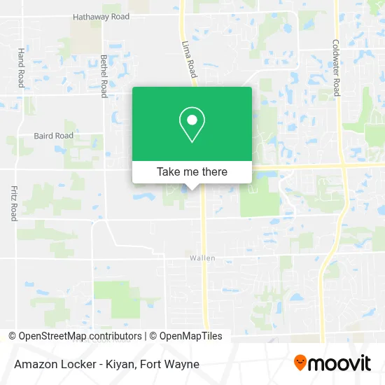 Amazon Locker - Kiyan map