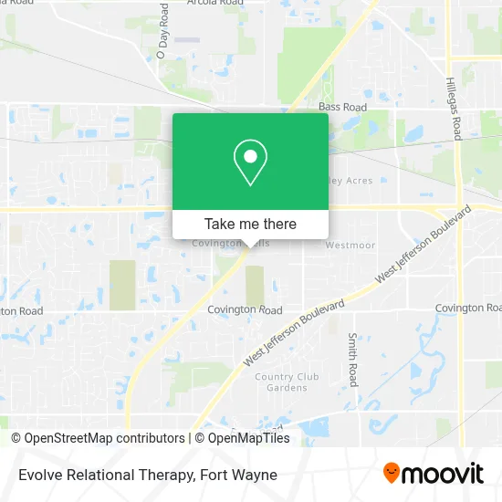 Evolve Relational Therapy map