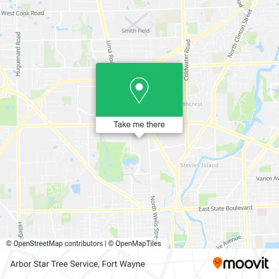 Arbor Star Tree Service map