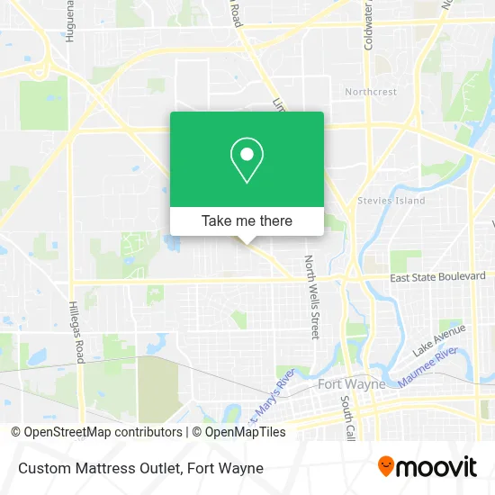 Custom Mattress Outlet map