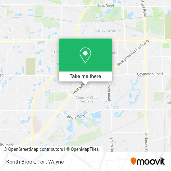 Kerith Brook map